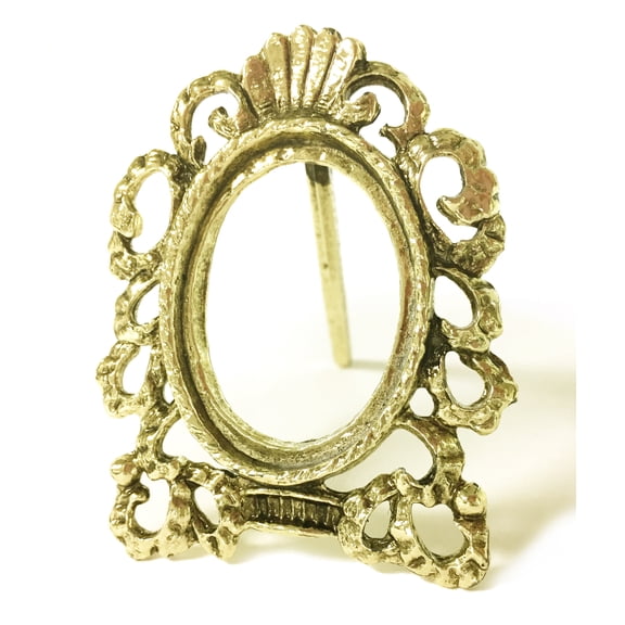 National Artcraft Metal Picture Frame With Folding Leg Can Hold a Decoration or a Photo