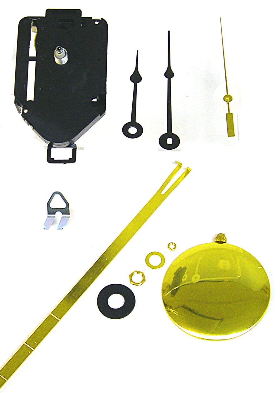 National Artcraft Pendulum Clock Movement Kit with Hands and 5/16"L Shaft Fits Dials Up To 3/16" Thick