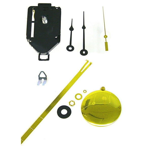 National Artcraft Pendulum Clock Movement Kit with Hands and 7/16"L Shaft Fits Dials Up To 5/16" Thick