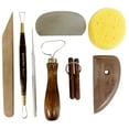 thumbnail image 1 of National Artcraft Potter's Tool Kit Contains 8 Essential Tools for Trimming, Shaping and Smoothing Pottery and Ceramic Clay Surfaces, 1 of 2