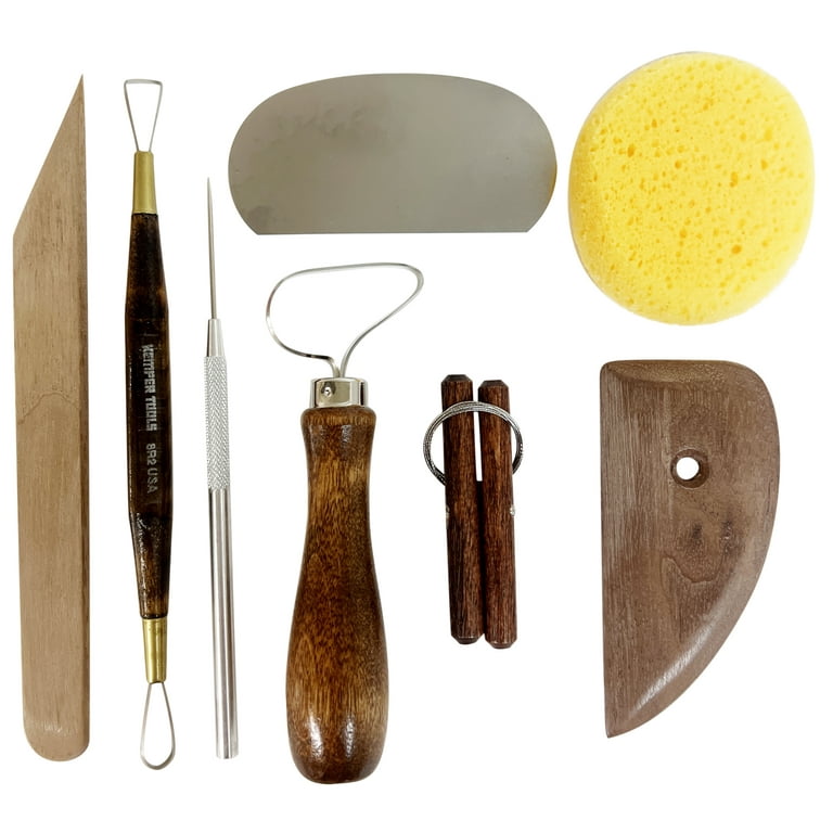 Potter's Tool Kit with 8 Essential Tools