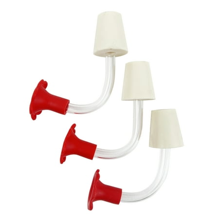 National Artcraft® RED Floral-Style Hummingbird Feeder Tubes - Make Your Own Hummingbird Feeder (Pkg/3)