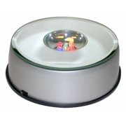 National Artcraft Rotating Display Base - Mirror Top and Color-Changing LED Lights