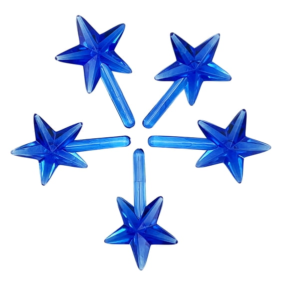 National Artcraft® SMALL Traditional Star For Ceramic Christmas Trees - Blue (Pkg/5)