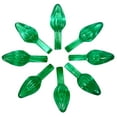thumbnail image 1 of National Artcraft SMALL Twist-Style Ceramic Christmas Tree Light Ornaments - (144/Pack) (Green), 1 of 6