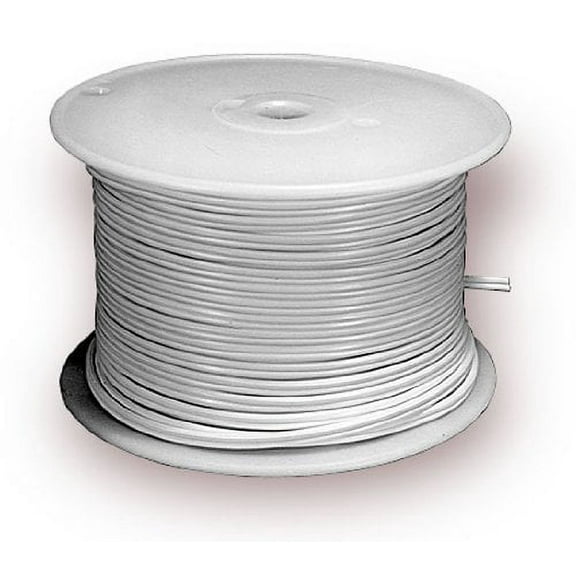 National Artcraft White Bulk Lamp and Electrical Cord on 250 Ft. Spools- SPT2/105 degree #18 AWG Wire