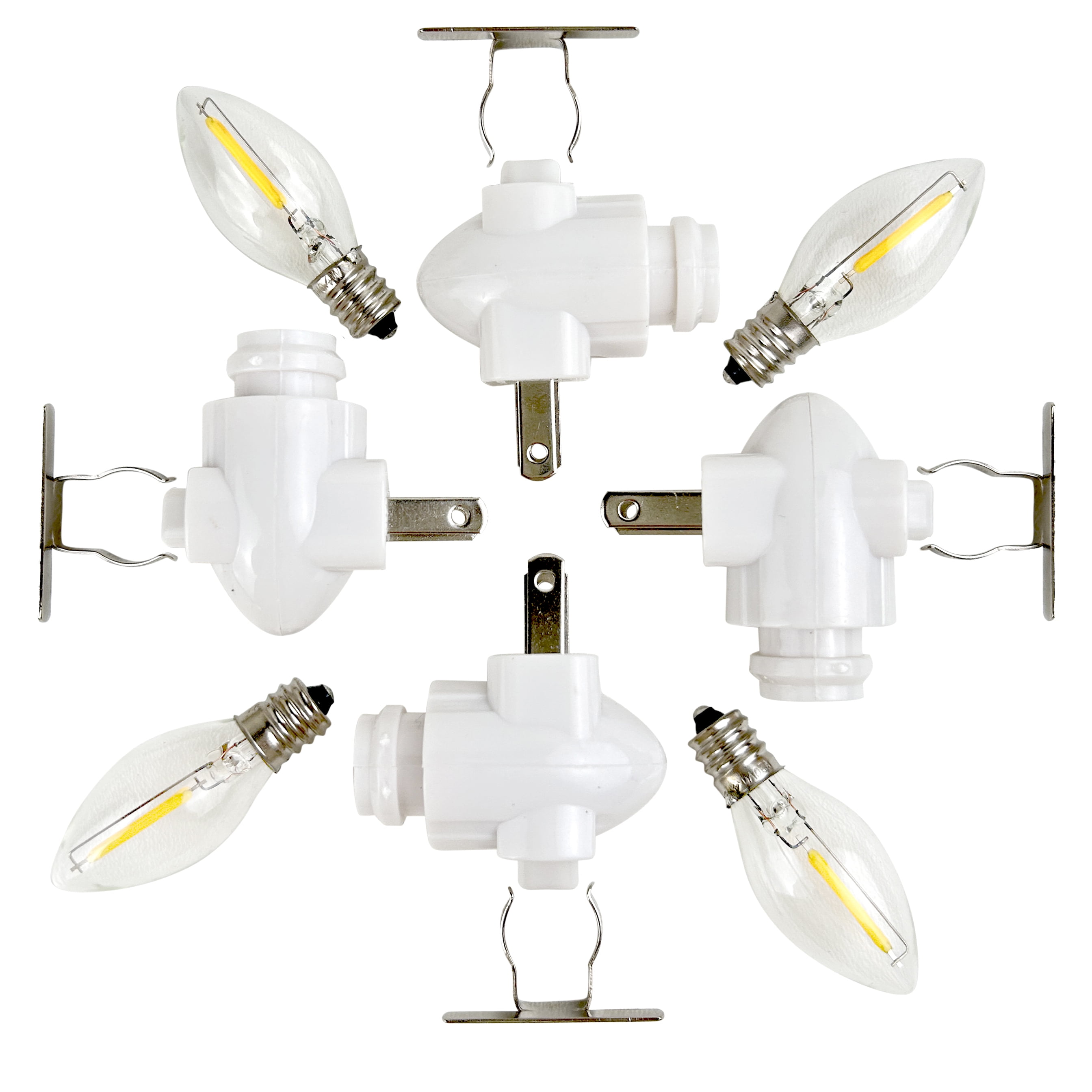 National Artcraft® White Plug-In LED Night Light Kit with Manual On/Off ...