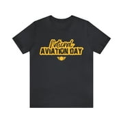 National Aviation Day Yellow Shirt | Airplane Pilot T-Shirt