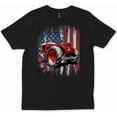 thumbnail image 1 of National Banner Farm Vehicle Patriotic Farmer Farm Gift Men Women Unisex T-Shirt, up to Size 5XL, 1 of 2