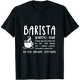 thumbnail image 1 of National Barista Day - Barista Definition T-Shirt, 1 of 3