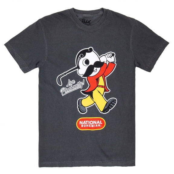 National Bohemian Live Pleasantly Golfing T-Shirt-Small