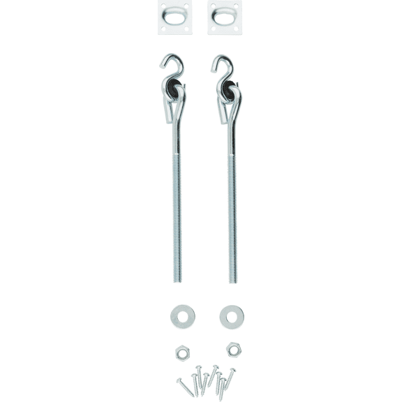 National Bolt Swing Hook Kit - Pack of 2 Construction & DIY Use, Standard Hardware Spec