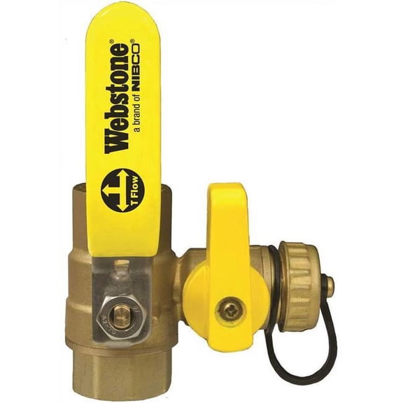 National Brand Alternative 40614W 1 in. IPS Lead Free Brass Ball Drain Valve