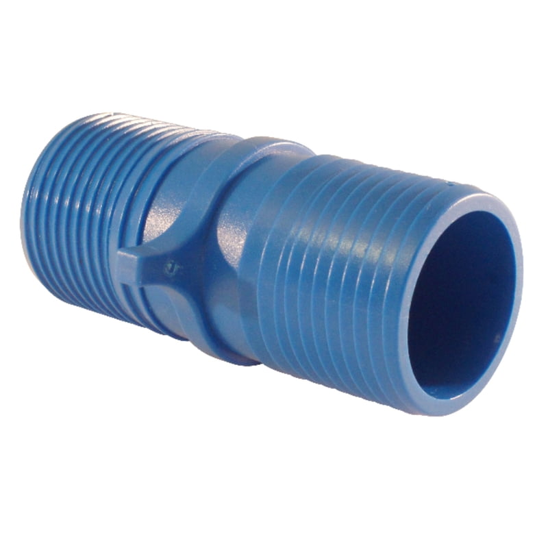 Apollo 1-1/2 in. Blue Polypropylene Twist-In Coupling