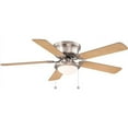 thumbnail image 1 of National Brand Alternative AL383ILED-BN 52 in. Hugger Indoor Ceiling Fan with Light Kit, Brushed Nickel, 1 of 1