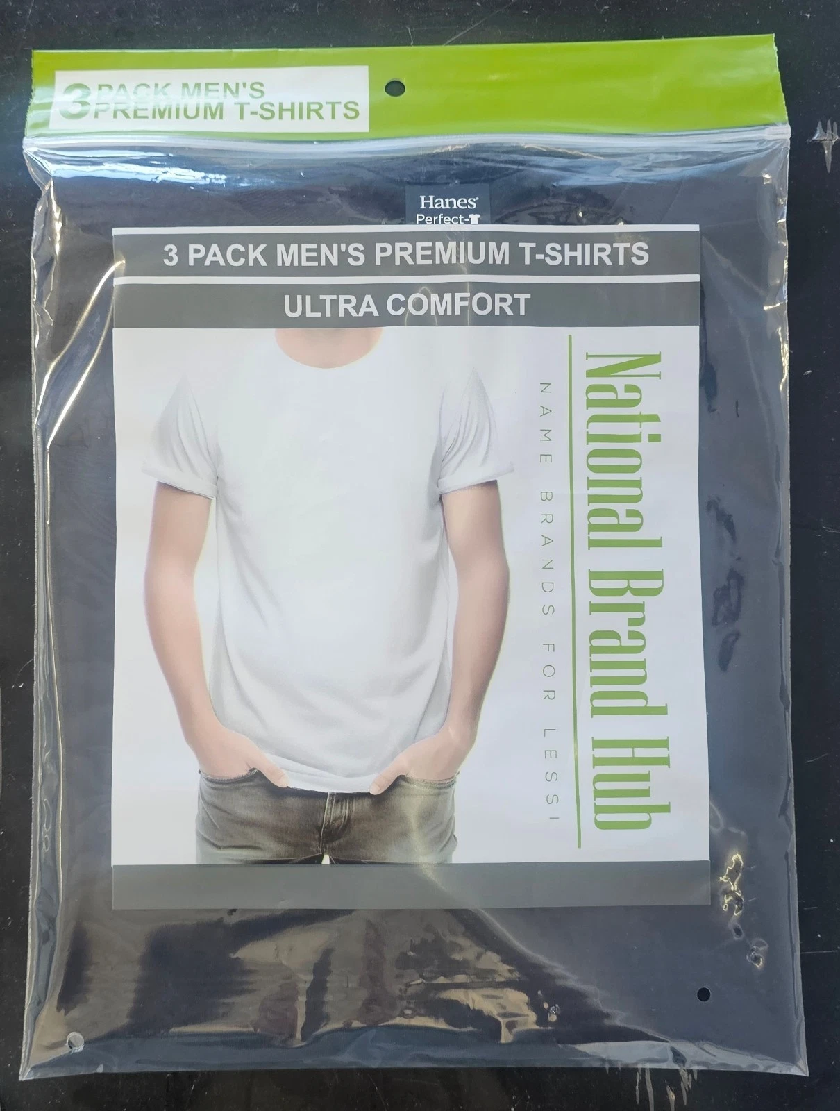 National Brand Hub 3PK Men's Brand Name Assorted Color Cotton T-Shirts ...