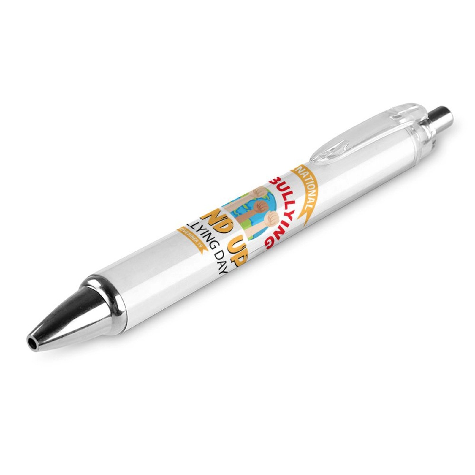 National Bullying Prevention Month Ballpoint Pen Retractable Pens Black ...