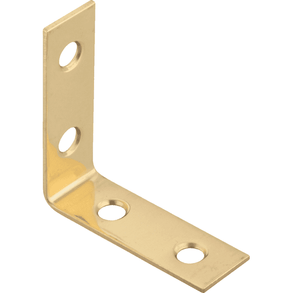 National Catalog V1875 Solid Brass Corner Brace - Pack of 12 Residential Use, Standard Application