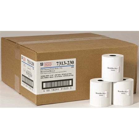National Checking Company Register rolls 3.13 x 230-1 Ply 7313230