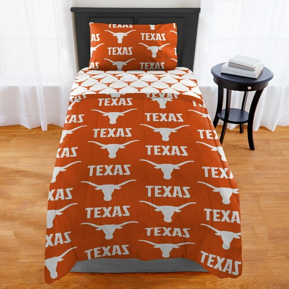 National Collegiate Athletic Association 4 Piece Texas Longhorns Bed in a Bag, Twin