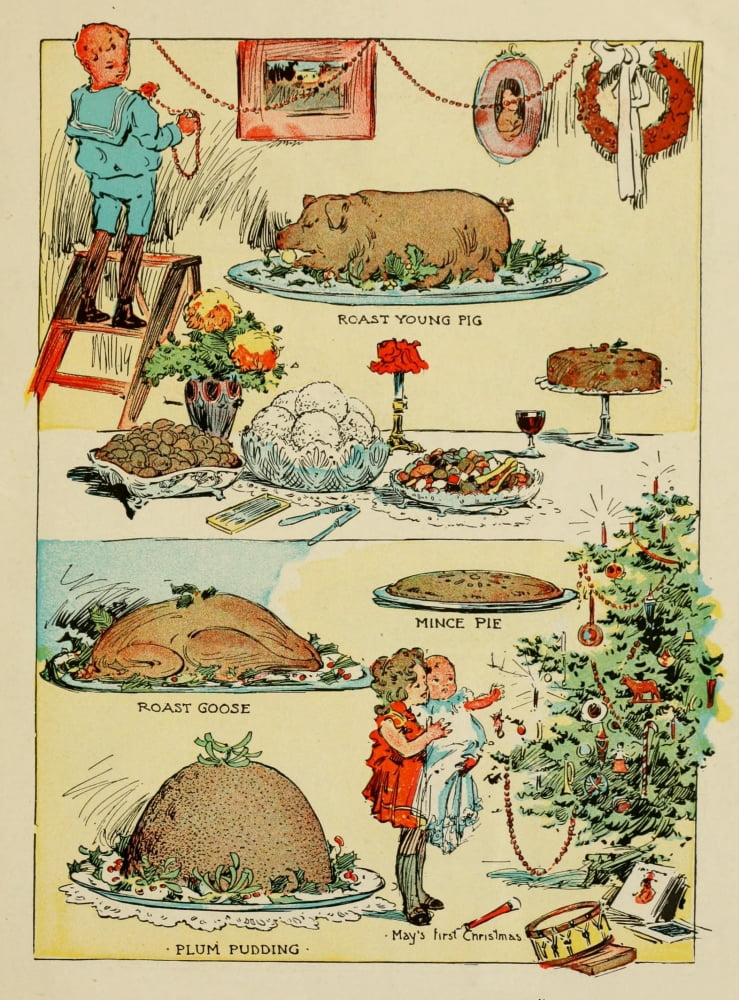 National Course in Home Economics 1917 Christmas Food Canvas Art - Unknown (18 x 24)