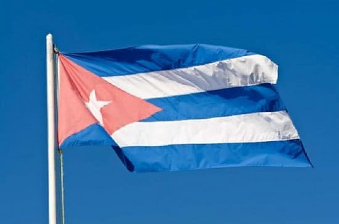 National Cuban Flag Cuba Canvas Art - Michael DeFreitas DanitaDelimont (35 x 23)