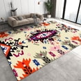 thumbnail image 1 of National Culture Area Carpet, Retro Ethnic Style Geometric Living Room Rugs, Floor Rugs Washable Breathable with Non-Slip for Bedroom Office Hallway Tea Table Sofa Decor3 x 2ft 4x5ft, 1 of 6