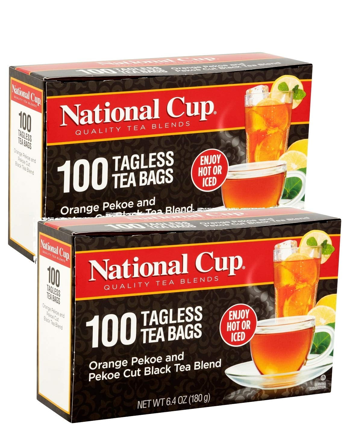 National Cup, Tagless Orange Pekoe and Pekoe Cut Black Tea Blend, Tea