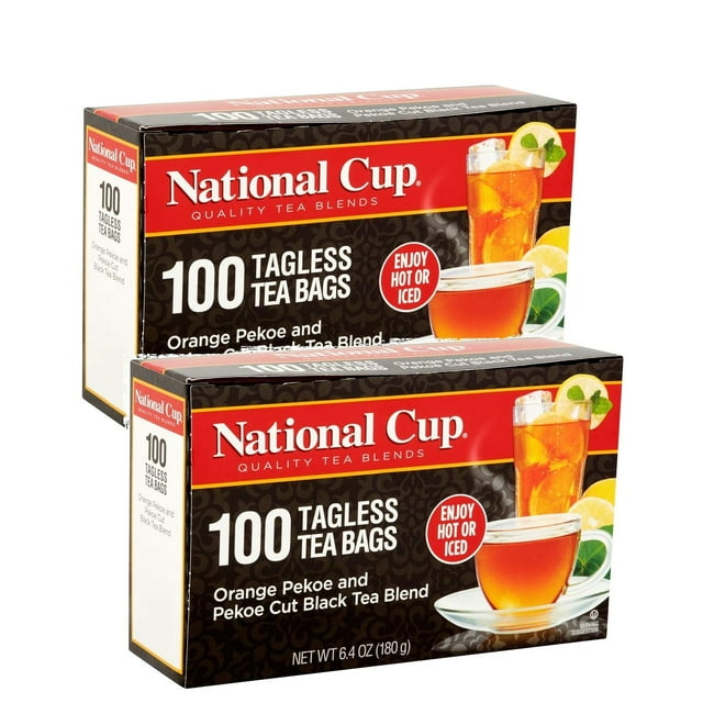 National Cup, Tagless Orange Pekoe and Pekoe Cut Black Tea Blend, Tea