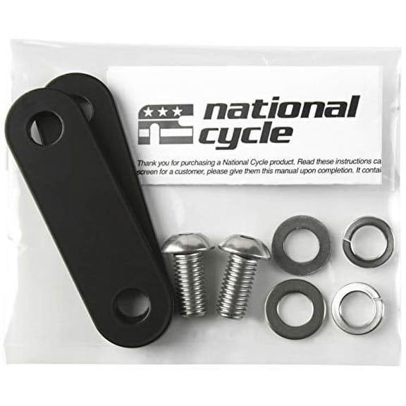 National Cycle 76 Mmfootrest Mount 76Mm Black Bag#4015-76Mm New