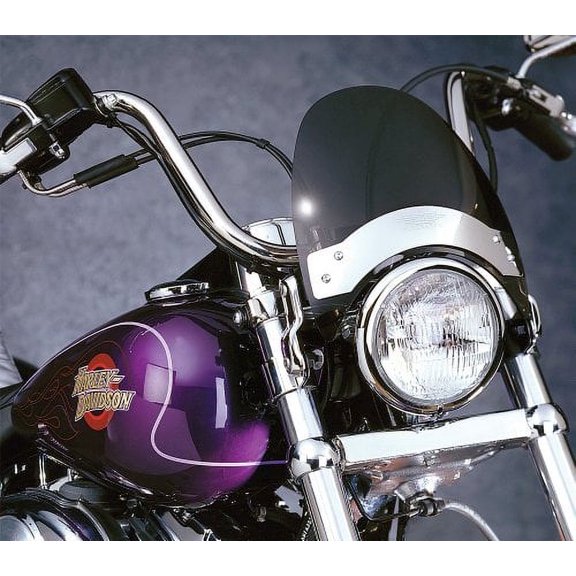 National Cycle Flyscreen Windscreen Dark Tint FMR Hard-Coated Polycarbonate Fork Mount for Cruiser Motorcycles (N2531)