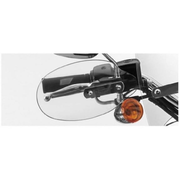 National Cycle Hand Deflectors, Clear High Impact Acrylic, Mirror Mount Windshield Handguards for Motorcycle (N5541)