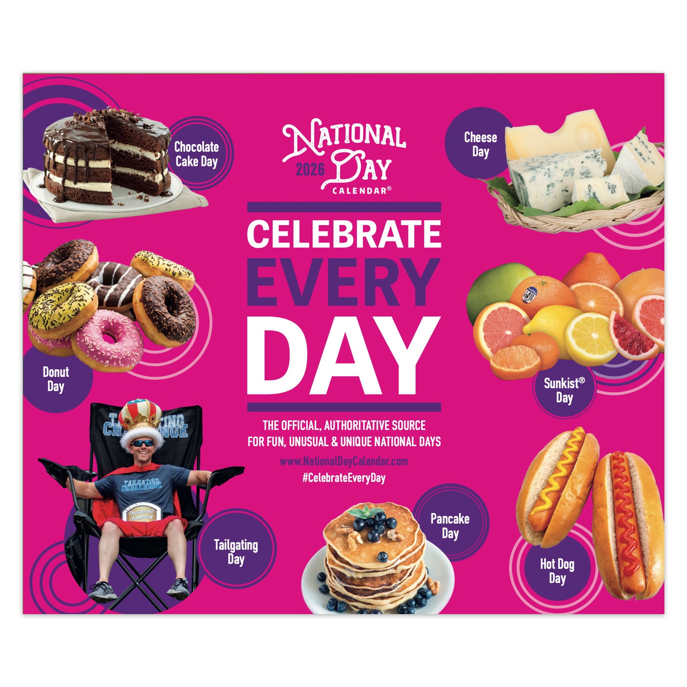 National Day OFFICIAL | 2026 6x5" Daily Desktop Box Calendar