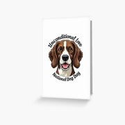 National Dog Day Unconditional Love Dog Art Print   Cute Canine Design for Dog Lovers   Perfect Pet Decor Gift for Home or Office
