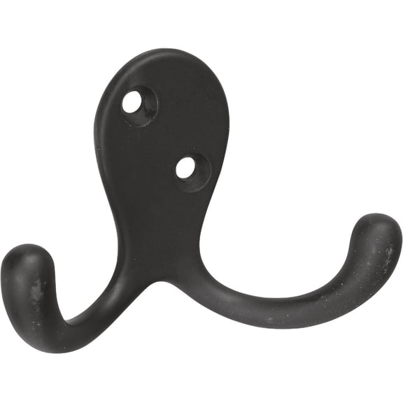 National Double Prong Robe Hook - Pack of 2