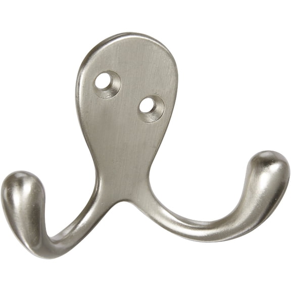 National Double Prong Robe Hook - Pack of 2