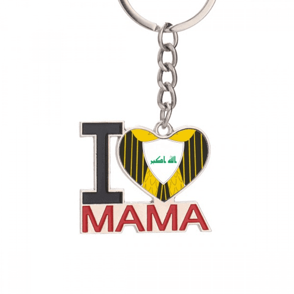 National Emblem Country Keychain Metal Keyring Holder Love MAMA Mother