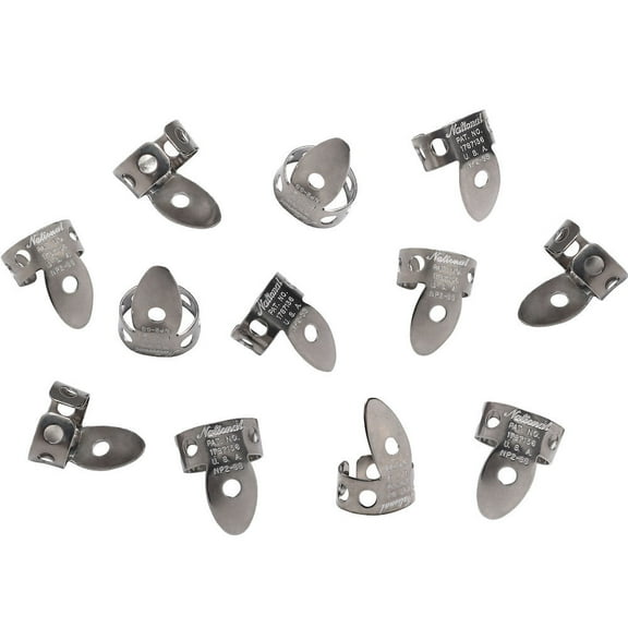 National Finger Picks - 12 Pack -Stainless Steel - From D'Addario