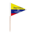 thumbnail image 1 of National Flag Colombia English Country Toothpick Triangle Cupcake Toppers Flag, 1 of 3