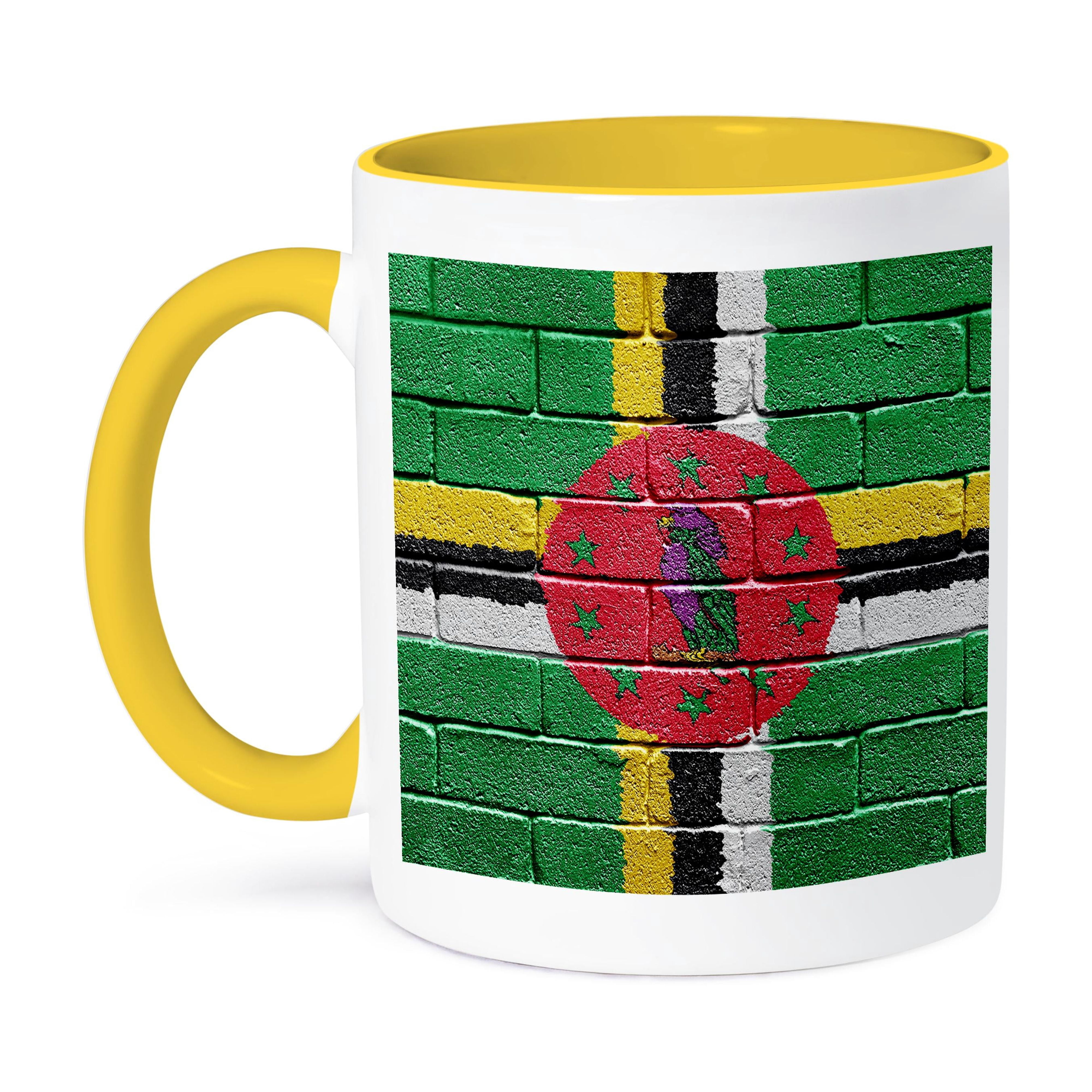 3dRose, National flag of Dominica painted onto a brick wall Dominican ...