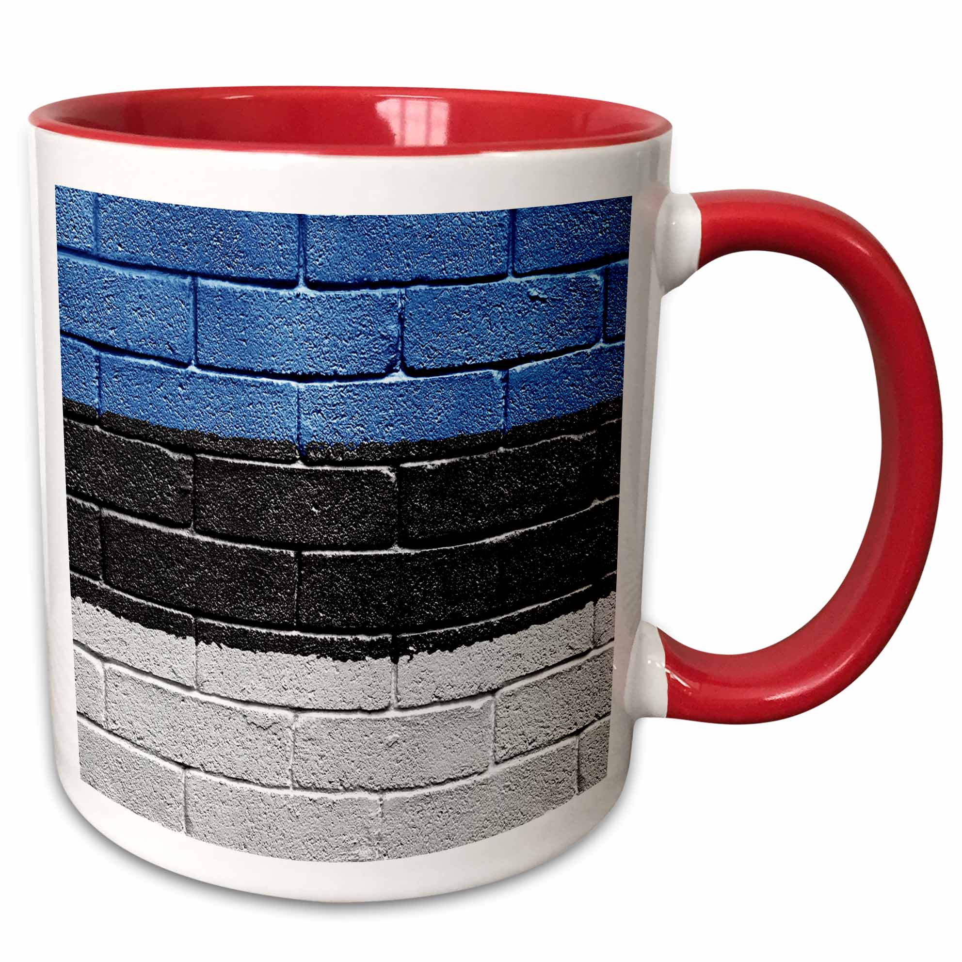 3drose, National Flag of Estonia Painted onto a Brick Wall Estonian ...