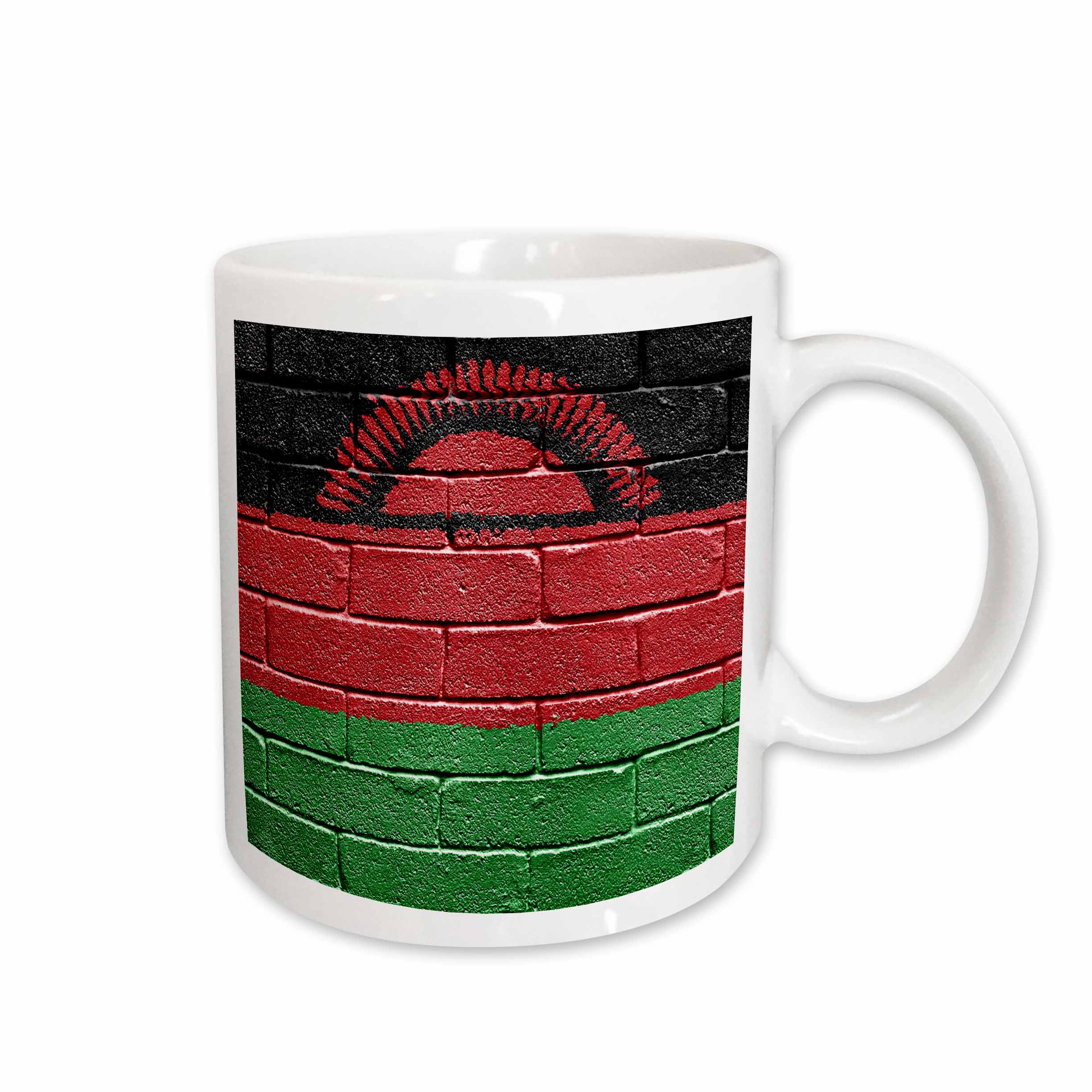 3drose, National Flag of Malawi Painted onto a Brick Wall Malawian ...
