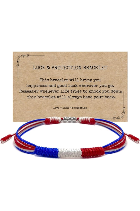 National Flag Weaving Bracelet Adjustable Fashion Jewelry Colorful Woven Bracelet for Women Handmade Friendship Gifts