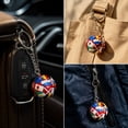 thumbnail image 1 of National Flags Football Keychain, 5 PCS Soccer Keychain, Soccer Ball Key Chain, Soccer Key Chains for Men's Backpack, Sports Souvenir Carnival Reward Keychains, 1 of 6