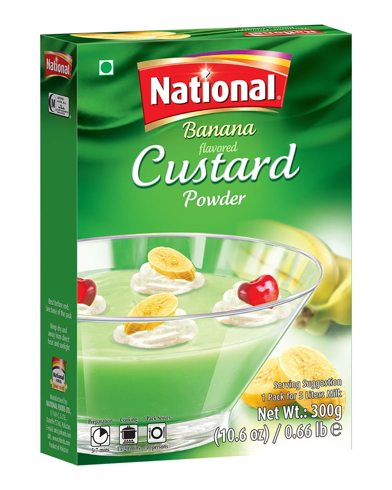 National Foods Custard Powder Banana 10.58 oz (300g) Easy to Cook
