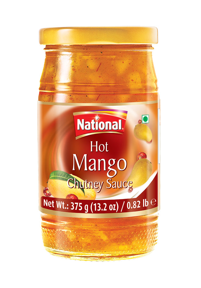 National Foods Hot Mango Chutney 13.23 oz (375g) Traditional & Spicy