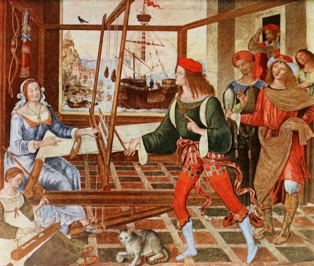National Gallery 1912 Return of Odysseus Canvas Art - Pinturicchio (24 x 36)