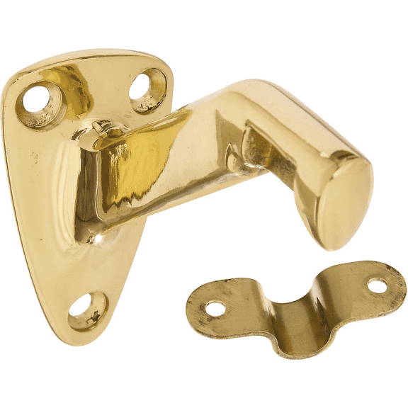 National Gallery Series Solid Brass Handrail Bracket - Single Pack Standard Mounting Hardware, Drop-In Replacement
