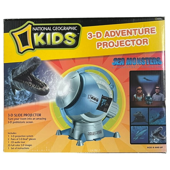 National Geographic 3-D Adventure Projector with 3D Slides, Sea Monsters