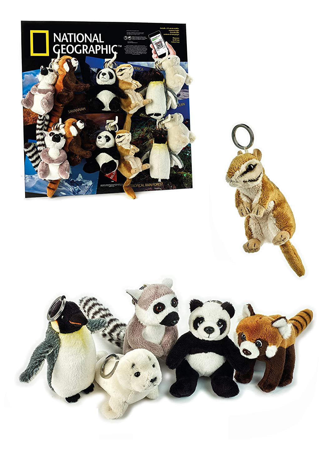 19 Penguin Key Chains - Bulk Lot of Wild / Zoo Animal Keychains
